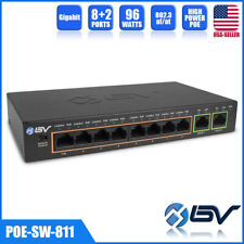 8 Port PoE+ Switch with 2 Gigabit Uplink Max 96W Extend to 250M 802.3af/at picture