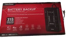 CyberPower SX650U 8-Outlet 650VA PC Battery Backup - Black picture
