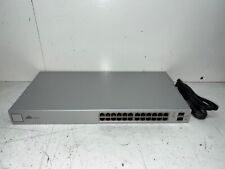 UBIQUITI NETWORKS UNIFI US-24 ETHERNET SWITCH 24 port w/Power Cord TESTED picture