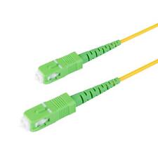 – 1-Pack 50 Feet SC/APC to SC/APC Slim Simplex Riser OFNR Fiber Patch Cable, ... picture