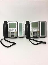 LOT OF 2 NORTEL VOIP Business Phone 1140E phones with Expansion Module NTYS08 picture