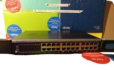 🛜LINKSYS ETHER FAST 4124 24 PORT 10/100 ETHERNET SWITCH EF4124 +Rack-mount+⚡️🔌 picture