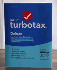 NEW Intuit Turbotax Deluxe 2022 Tax Preparation Software CD Install Investments picture
