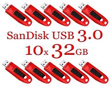 SanDisk 32GB LOT 10x ULTRA USB 3.0 flash drive SDCZ48-032G 32 GB read 100 MB/s picture