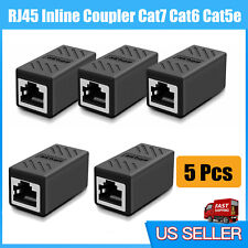 1-5PACK RJ45 Inline Coupler Cat6/Cat5e Ethernet Network Cable Extender Connector picture