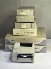 2 Each Sun Microsystems SPARCstation 5 (544) & 4X SCSI HDD Enclosures w/ Printer picture