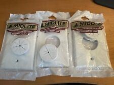 3 Midlite 1GWH-GR1 Single-Gang Wireport with Grommets White (Three) picture