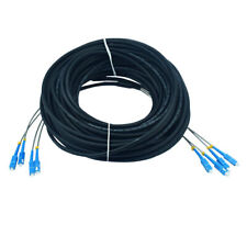 Field Outdoor Fiber Cable SC-SC 4 Strand 9/125 Single Mode Fiber Patch Cord 100M picture
