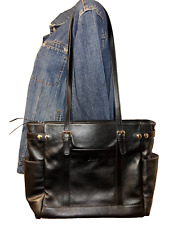 CLUCI Purse Black Claire Business Genuine Leather Handbag Briefcase For Women picture