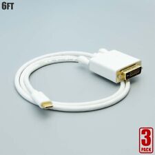 3x 6FT USB-C 3.1 Type C to DVI-D Cable 1080p PC Monitor MacBook Galaxy S8 Note7 picture