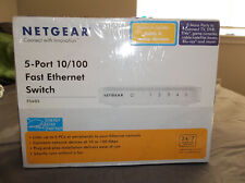 Netgear 5-port 10/100 fast ethernet switch. Unopened.FS605 model picture