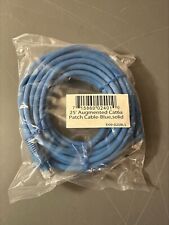 25' Augmented Cat6a Patch Cable Blue Solid E09-025BLS picture