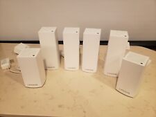 Four Wifi Mesh Linksys Model No. WHW03 V2, Two Linksys Model No. VLP01 picture