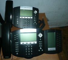 Lot of 2 Polycom Business IP Phones IP550 + IP560 w/ BEM 2201-12630-001 12750 picture