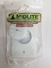 MidLite 1GWH-GR1  One Gang Wireport w/Grommet & screw hardware clr-White picture