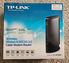 TP-Link TC-W7960 300Mbps Wireless Modem & Router, black, used picture