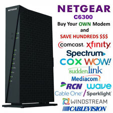 NETGEAR C6300 AC1750 DOCSIS 3.0 Cable Modem WiFi Router Xfinity Spectrum COX WOW picture