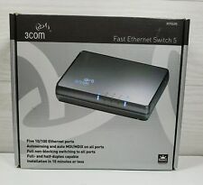 3COM Wired 5-Port Fast Ethernet Full-Duplex Giga Switch 1000Mbps 3CFSU05  picture