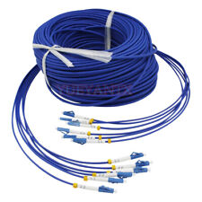 50M Indoor Armored LC-LC 6 Strand Single-Mode 9/125 Fiber Optical Patch Cord  picture