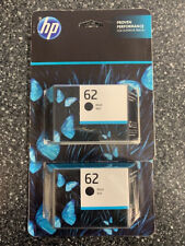 Genuine HP 62 Black Ink Cartridges 2-pack C2P04AN Exp December2024 New picture