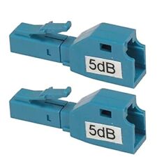 2x 5dB LC Fiber Optic Attenuator Plug-In Connector Single Mode Fixed Optical picture