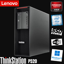 Lenovo ThinkStation P520 Xeon W-2135 32GB RAM 512GB SSD HD6450 DVD WIFI Win11 picture