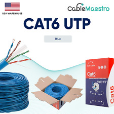 CAT6 1000ft Ethernet UTP Cable Network 23AWG RJ45 Solid CCA Pull Box picture