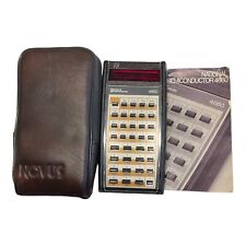 Vintage National Semiconductor 4660 Calculator With Instructions and Case picture