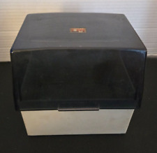 Vintage 1987 Computer Floppy Disc Storage Box Case A.L.S. Industries 1980s tech picture