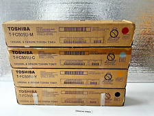 Toshiba T-FC505U CMYK Set of 4 OEM NEW Sealed T-FC505U-K T-FC505U-C 