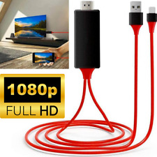 HDMI Mirroring AV Cable Phone to TV HDTV Adapter 1080P for iPhone 14 13 12 11 8 picture