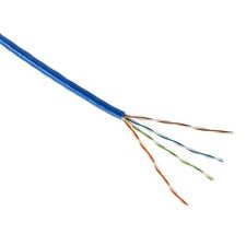 Steren 300-784BL 100' FT CAT5E Cable Blue 350MHz UTP CM Solid Copper Conductor picture