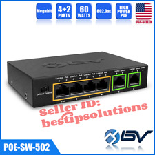 BV-Tech 6 Port POE Switch-4 PoE Port+2 Ethernet Uplink Ext. Function 60W 802.3at picture