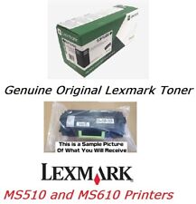 New Genuine OEM 501U Toner Cartridge MS510 MS610 50F1U00 SEALED BAG 100% Toner picture