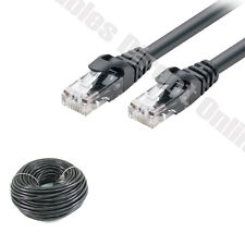 Cat5e Patch Cable Black Ethernet Cat5 Modem Wire 10ft 20ft 50ft 100ft 200ft Lot picture