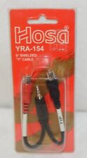Hosa Technology YRA154 6 Inch Shielded Y Cable Stereo Plug To Two RCA Jacks picture