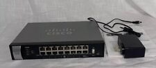 Cisco Router RV325 Gigabit Dual WAN VPN 14 Port Wired Black Adaptor No Cords picture
