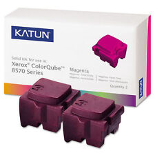 2 KATUN MAGENTA SOLID INK STICKS for XEROX COLOR QUBE 8570 108R00932 picture