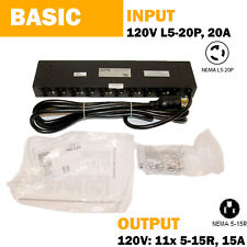 APC AP9550 Rack PDU Basic 1U 20A 120V L5-20P (11)5-15 picture
