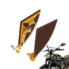 1 Pair Motorcycle Rear View Mirrors Handle Rear View Side Mirrors 10mm - GOLD picture