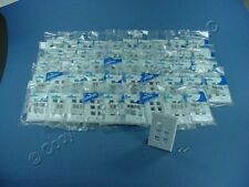 50 Leviton White Flush Mount Quickport 6-Port Wallplate Covers Housing 41080-6WP picture