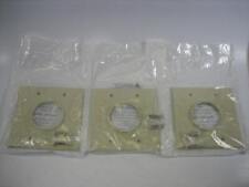 Midlite 2GIV Ivory 2-Gang Wireport for Audio/Video/Data Cables - Lot of 3 - NEW picture