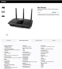 Linksys EA7300 Max-Stream AC1750 MU-MIMO Gigabit Router / Access Point picture