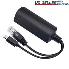 PoE Splitter 48V to 5V 2.4A Micro-USB Adapter IEEE 802.3af IP Camera Pi & More picture