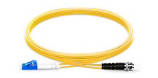 1m LC TO ST UPC Duplex 2.0mm OFNR 9/125 Single Mode Fiber Patch Cable - 578943 picture