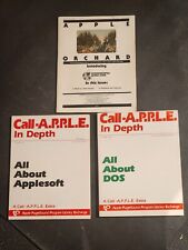 3Apple 🍎  MANUALS 1980+ for Apple II DOS #3 APPLESOFT #1 APPLE ORCHARD #1 Rare  picture