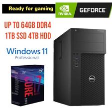 GAMING READY Dell Precision 3620 Tower i7 NVIDIA GTX745 up 32GB DDR4 4TB SSD BT picture