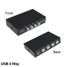Kentek USB 2.0 1A to 4B 4 Port Manual Data Switch Box Printer Scanner Hard Drive picture