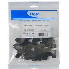 ICC IC107C6CBK Category 6 Module Coupler Black Package of 25 picture