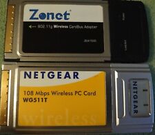 Netgear WG511T 108 Mbps, Zonet ZEW1505 54 Mbps CardBus Wireless PC Card Adapter picture